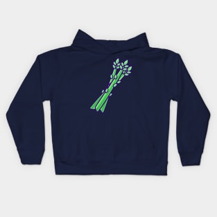 Asparagus Vegetable Cartoon Kids Hoodie